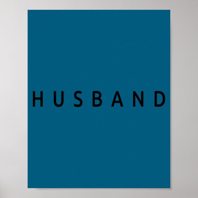 Poster Husband Wedding Married Couple Wife Matching Husba (Frente)