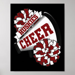 Poster Huskies Comemorar De Volta Ao Espírito De Torcida