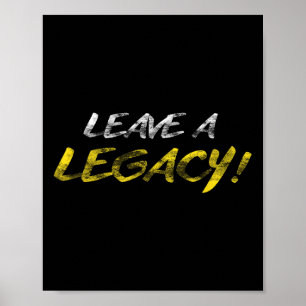 Poster Hustle Deixa Um Empreendedor De Motivação Legado S