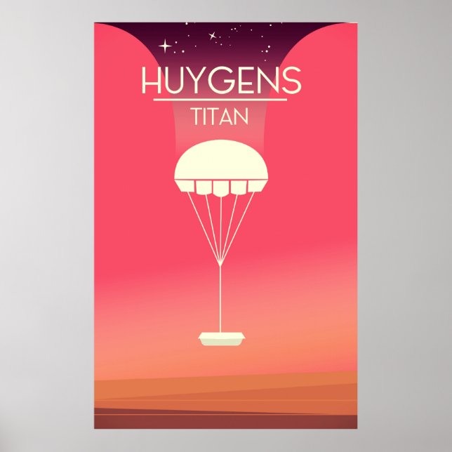 Poster Huygens Titan Space Art poster. (Frente)