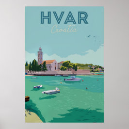 Poster Hvar, Croatia