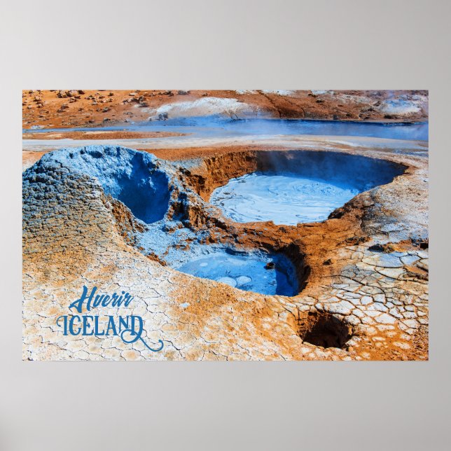 Poster Hverir, Islândia (Frente)
