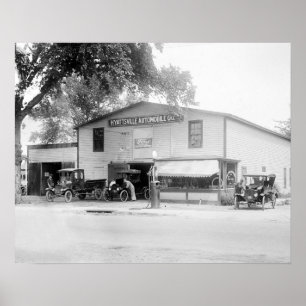 Póster Hyattsville Auto Empresa, 1920. Foto do vintage