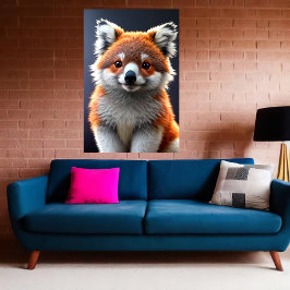 Poster Hybrid Koala Fox, legal e adorável | Arte AI