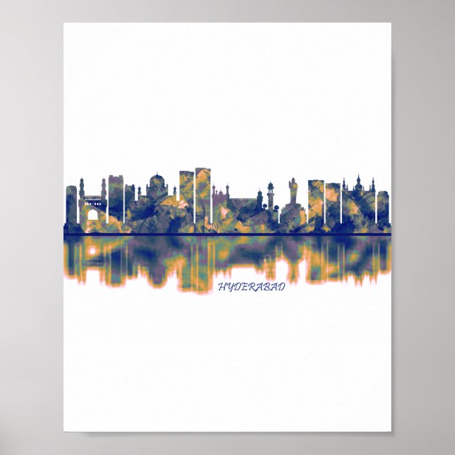 Poster Hyderabad Skyline (Frente)