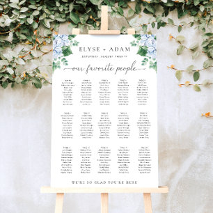Poster Hydrangea azul 15 Gráfico Mesa