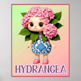 POSTER HYDRANGEA DOLL