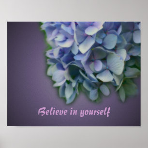 Póster Hydrangea Flower Acredite em Inspiração