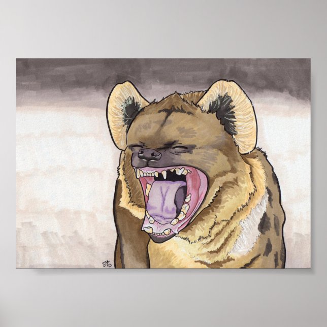 Poster Hyena 5x7 (Frente)