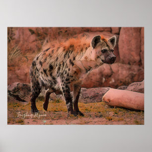 Poster Hyena Ridente:Arquivar Papel Pesado