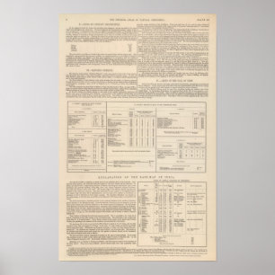 Póster Hyetographic ou o mapa da chuva do mundo