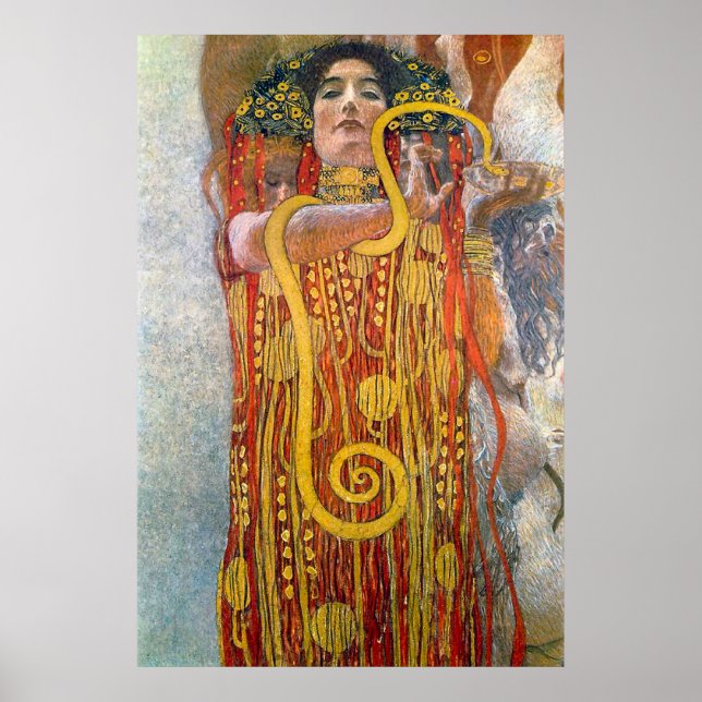 Poster Hygeia por Gustav Klimt (Frente)