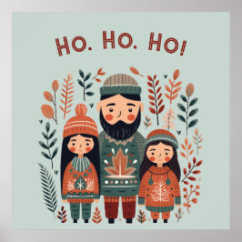 Poster Hygge Christmas Scandinavian Cozy Family