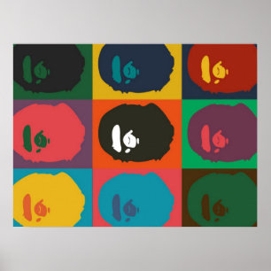 Poster hypebeast de macaco