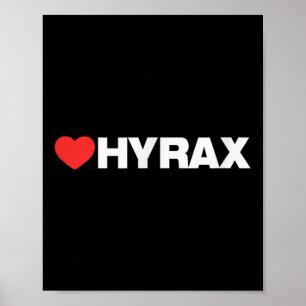 Poster Hyrax cardíaca - Estilo Minimalista Limpo - Seu Fa