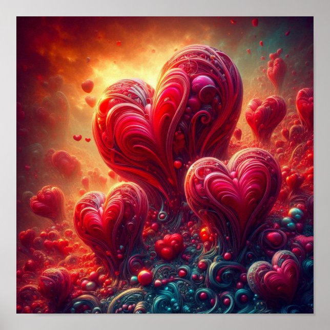 Poster I.A. Colagem de Corações (Frente)