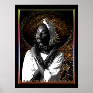 Poster I am a Strong Black Woman