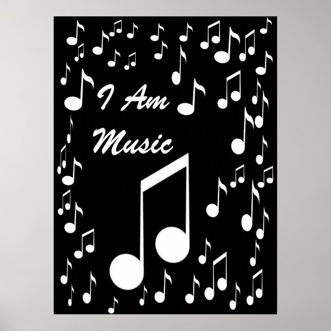 Póster I Am Music Poster_ por Elenne Boothe (Frente)