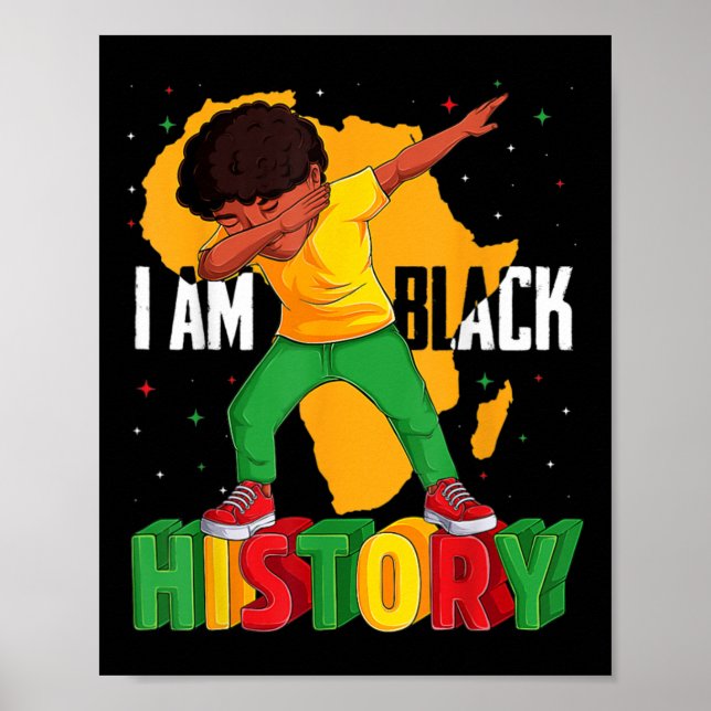 Poster I Black History Kid Dabbing Black History African (Frente)