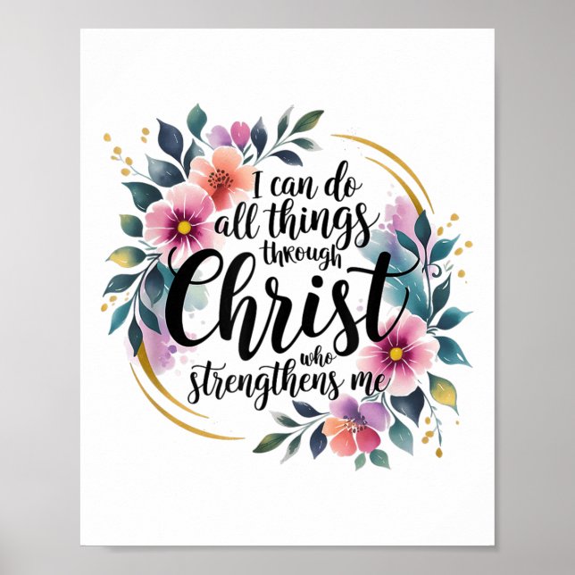 Poster I Can Do All Things Through Christ  (Frente)