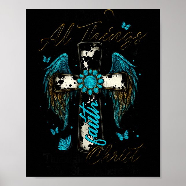 Poster I Can Do All Things Through Christ Who Strengthens (Frente)