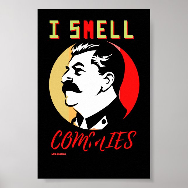 poster "I CHEIL COMMIES 3 STALIN" (Frente)