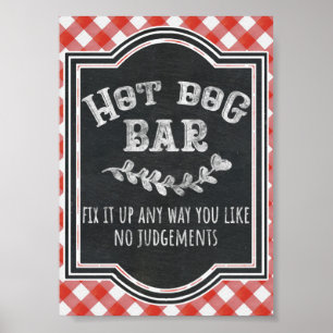 Poster I Do Bar Do CHURRASCO Do Casal Do Burger De Festa