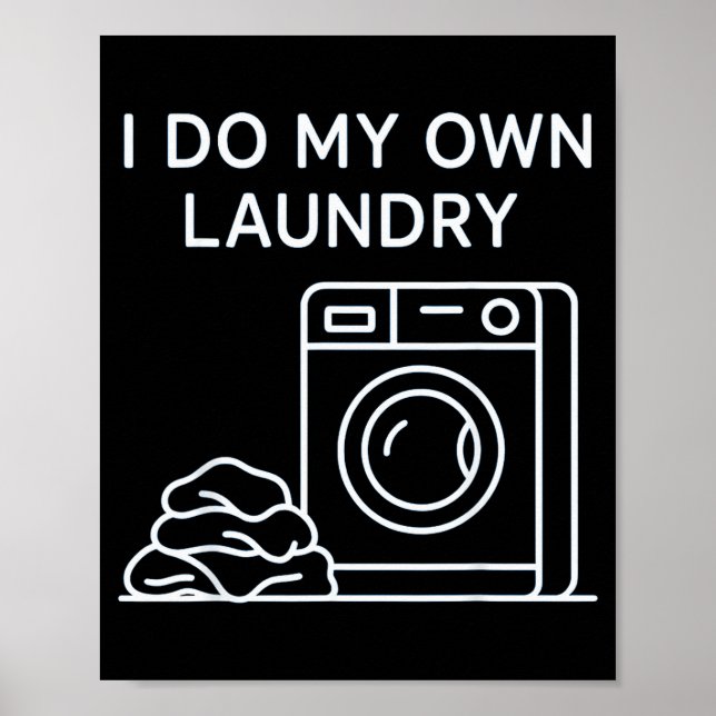 Poster I Do My Own Laundry Minimal This Year Achievements (Frente)