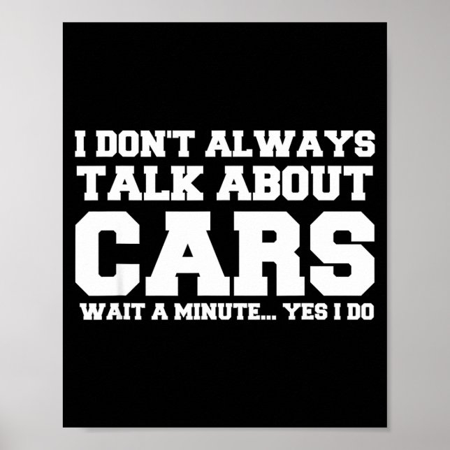 Poster I Don't Always Talk About ... Car Detailing &amp;  (Frente)