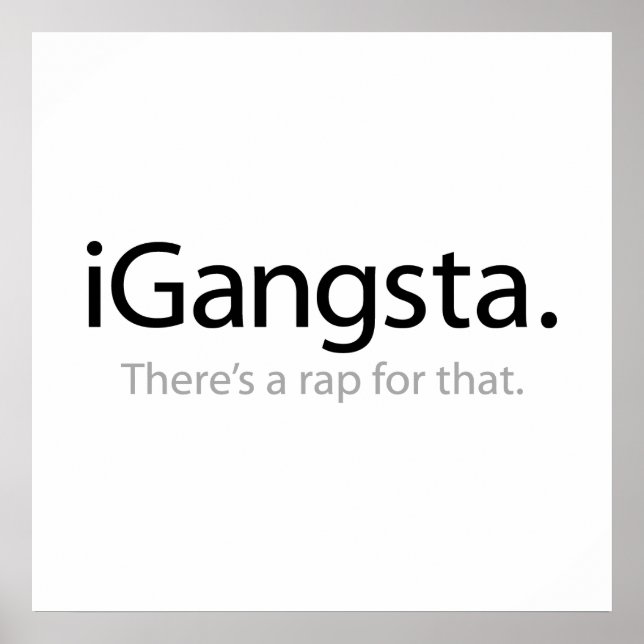 Póster i Gangsta - Existe um Rap para Isso (Frente)