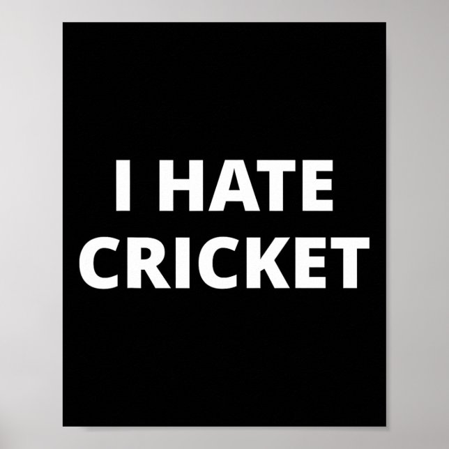 Poster I Hate Cricket  (Frente)