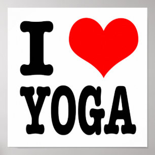 PÓSTER I HEART (AMOR) YOGA