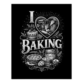Póster I Heart Baking