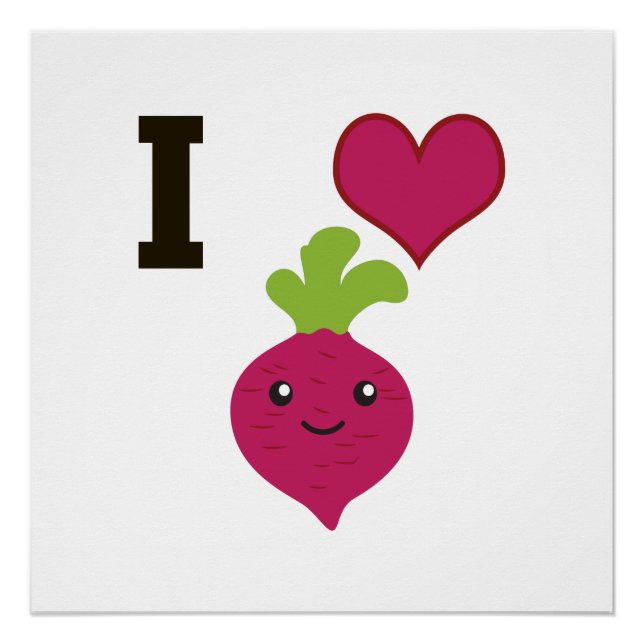 Póster I Heart Beets (Frente)