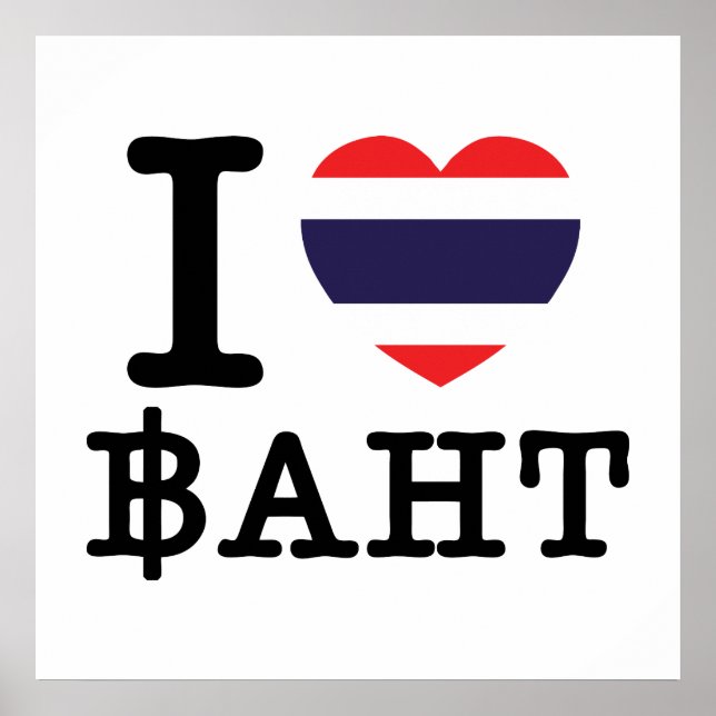 Póster I Heart (Love) Baht (Frente)