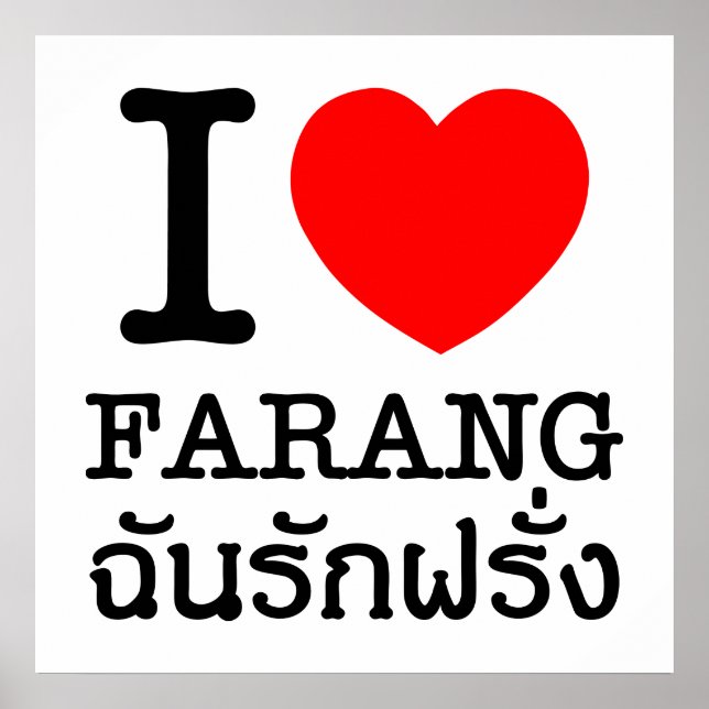 Poster I Heart (Love) Farang (Frente)