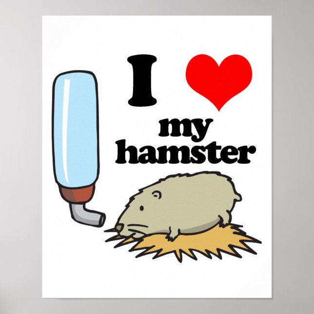 Poster I Heart (Love) My Hamster (Frente)