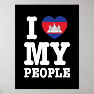 Poster I Heart (Love) My Khmer Pessoas