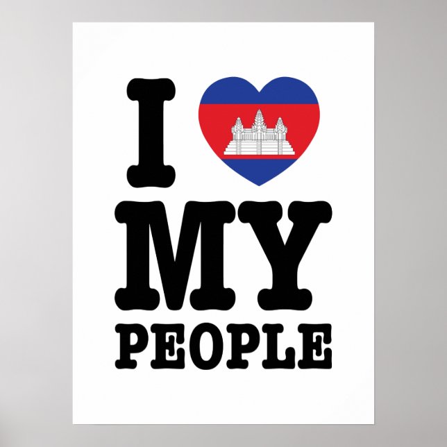 Poster I Heart (Love) My Khmer Pessoas (Frente)