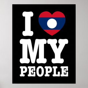 Póster I Heart (Love) My Lao Pessoas