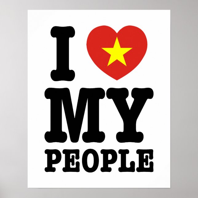 Poster I Heart (Love) My Viet Pessoas (Frente)