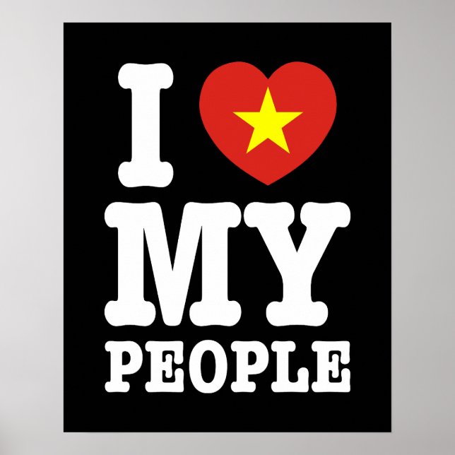Poster I Heart (Love) My Viet Pessoas (Frente)