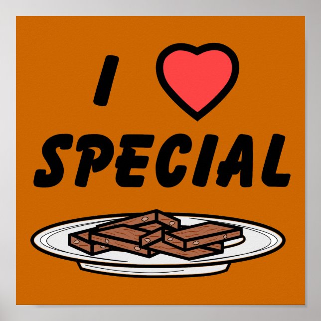Póster I Heart Special Brownies (Frente)