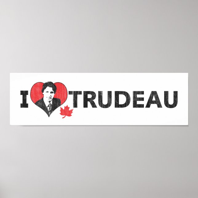 Póster I Heart Trudeau wide (Frente)