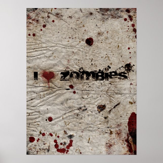 Poster I Heart Zombies (Frente)