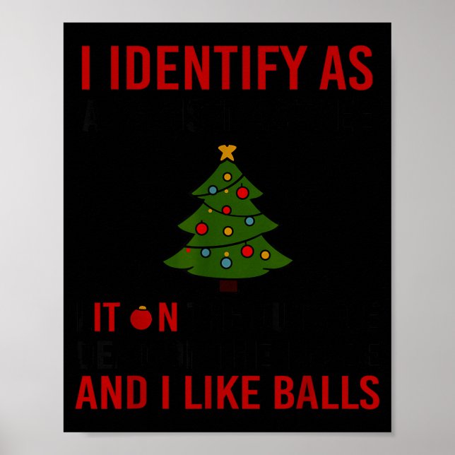 Poster I Identify As A Christmas Tree Lot On The Outside  (Frente)