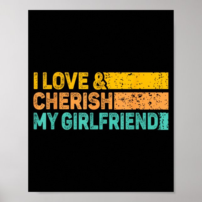 Poster I Love &amp; Cherish My Girlfriend Romantic Relati (Frente)