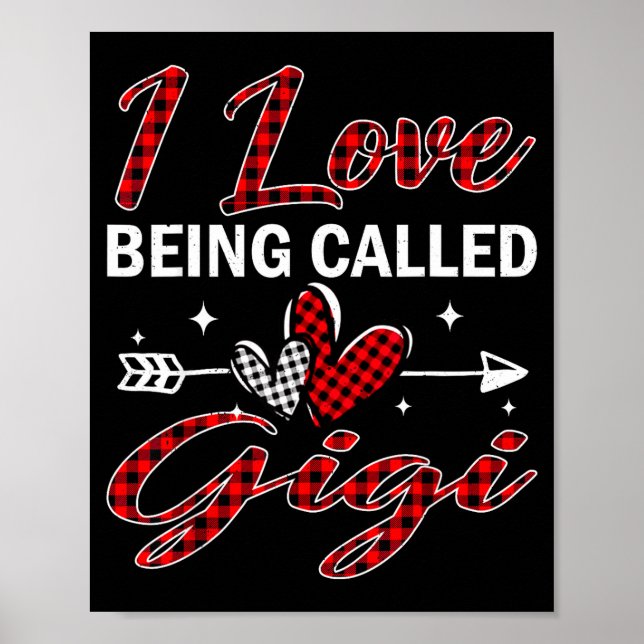Poster I Love Being Called Gigi Xmas Christmas Family  (Frente)