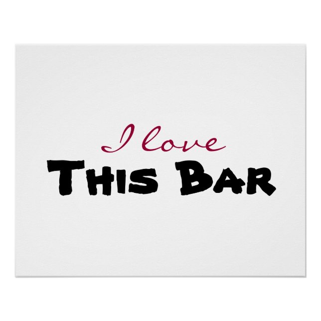 Póster I love [customize] (Frente)