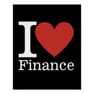 Póster I ❤️ Love Finance - Departamento de Finanças - Pos